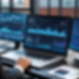 Visual representation of advanced analytics in financial services