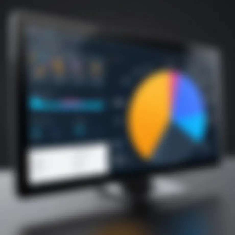 A digital dashboard showcasing online scheduling functionalities