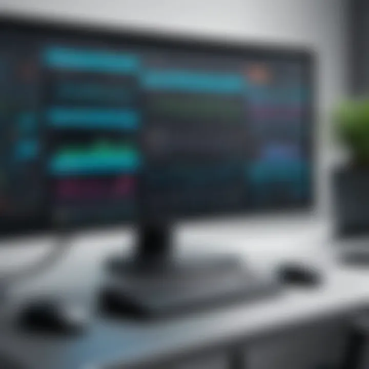 Detailed view of advanced monitor features