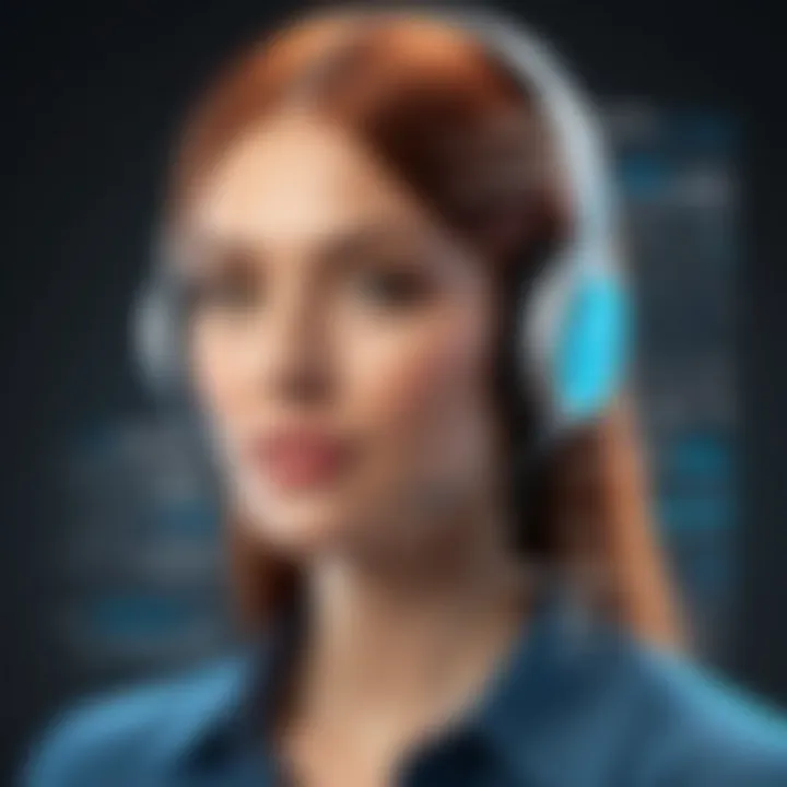 Illustration of various industries utilizing text to speech technology