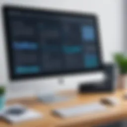 Visual representation of a sales page builder interface.