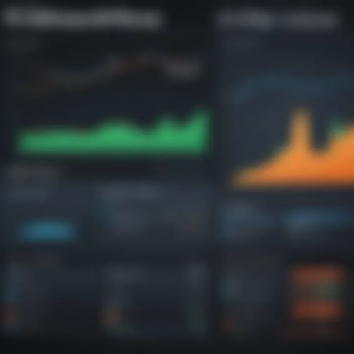 Graph depicting performance metrics of both software solutions