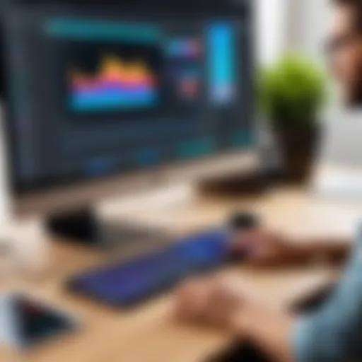 User-friendly interface of video editing software