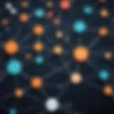 Interconnected nodes representing influencer relationships