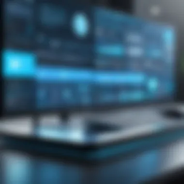 Modern Communication Platforms Interface A modern digital interface showcasing various communication platforms