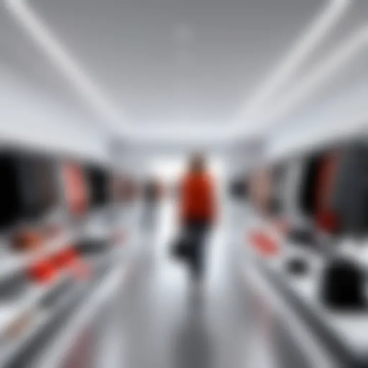 Fashion retail store showcasing omnichannel experience