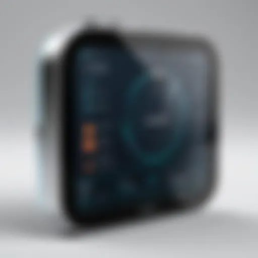Visual representation of time tracking software interface
