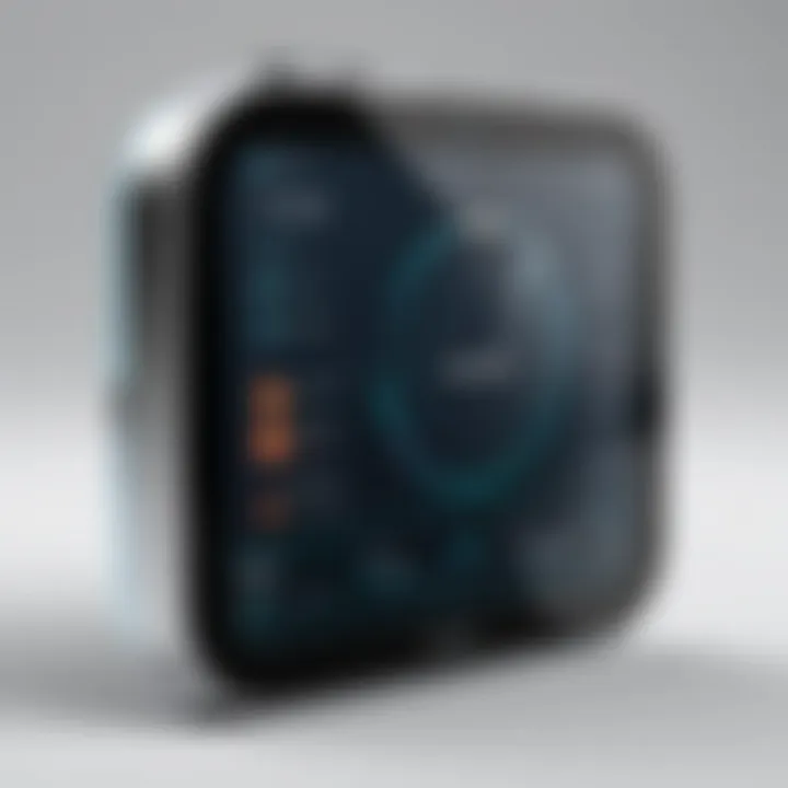 Visual representation of time tracking software interface