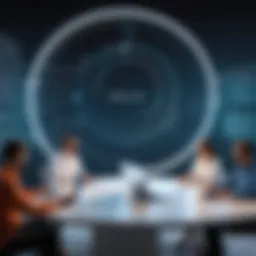 Conceptual visualization of feedback loops in a team setting