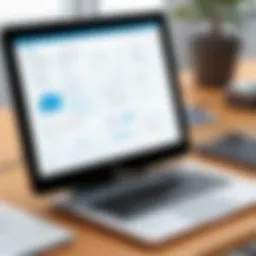 Visual representation of Gliffy wireframe interface showcasing design tools