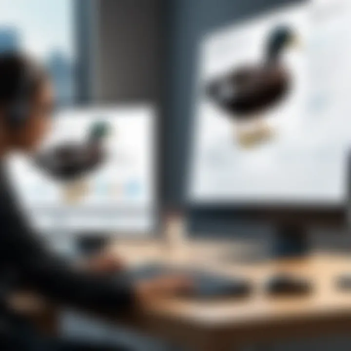 Illustration depicting real-world applications of Black Duck