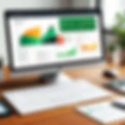 Illustration of QuickBooks Payroll dashboard showcasing various features