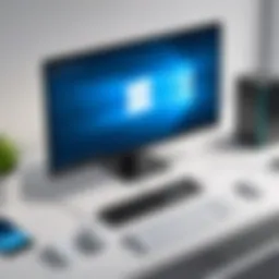 Graphic representation of remote desktop connection technology