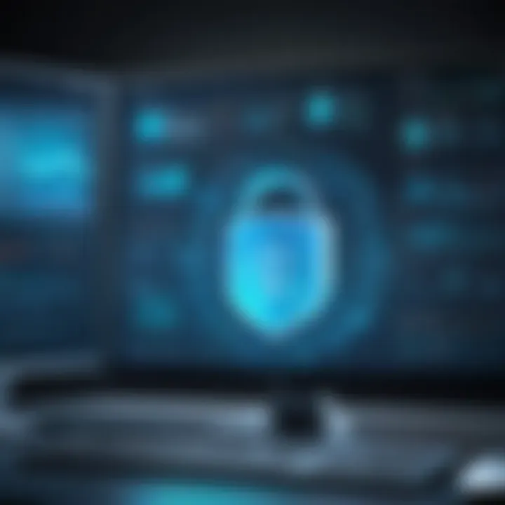 Visual representation of regulatory compliance related to data security