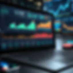 A sophisticated stock market dashboard showcasing real-time data and analytics