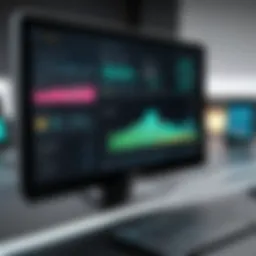 A digital dashboard displaying budget controls and expense tracking features