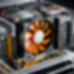 Detailed view of a high-performance mining rig showcasing hardware components
