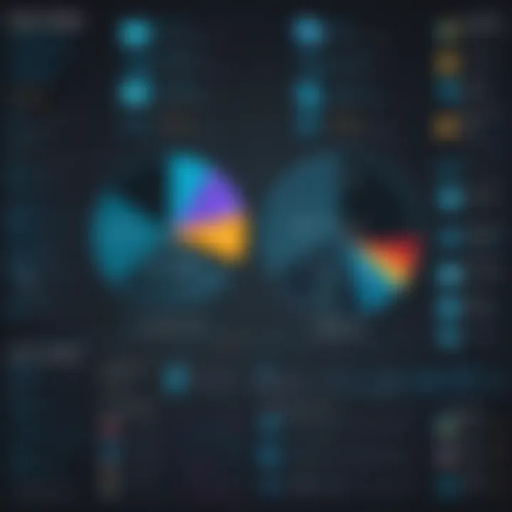 A chart depicting user demographics for free printing software