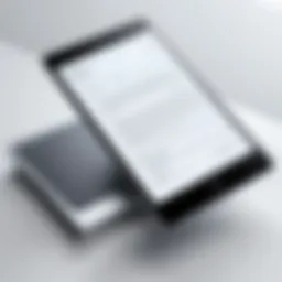 Illustration of an e-signature application interface