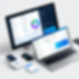 Illustration showcasing the PayPal invoicing dashboard