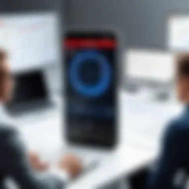 Enhanced Communication with Verizon Tracking Illustration depicting enhanced communication through tracking technology