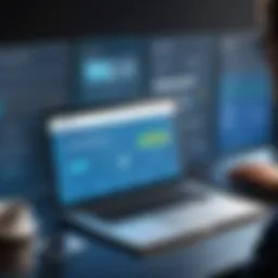 A visually appealing website interface showcasing local business features