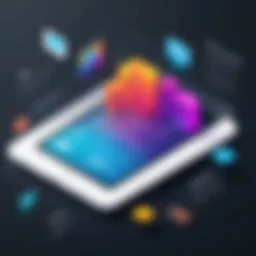 Visual representation of SMS marketing statistics and growth trends
