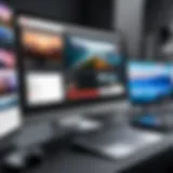 User interface of popular live streaming software